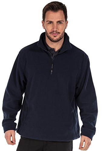 New Regatta Mens Thor Overhead Symmetry Fleece Quarter Zip Sweat Jacket Top (XL 44, Dark Navy)