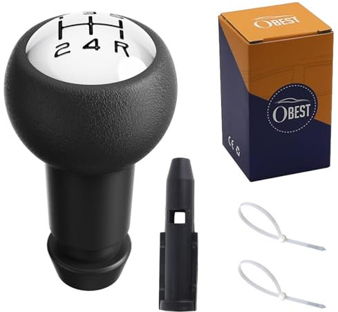 OBEST Auto Pomello Cambio,Manuale 5 Marce Leva Pomello del Cambio per 306 406 207 307 309 106 205 206 Citroen C1 C2 C3 C4 (307)