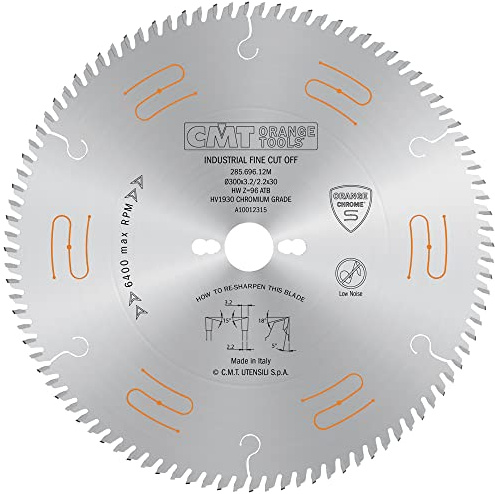 CMT Orange Tools 285.696.12 M – Kreissägeblatt HW 300 x 3,2/2,2 x 30 Z96 5 ATB chrom