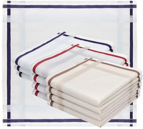 Betz 12 Stück Herren Stoff Taschentücher Set Lord 3 Größe 40x40 cm 100% Baumwolle L Dessin 89