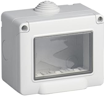 Vimar 0R14903 Contenitore da parete Serie protetta e stagna IP55, 3 moduli Eikon, Arké e Plana