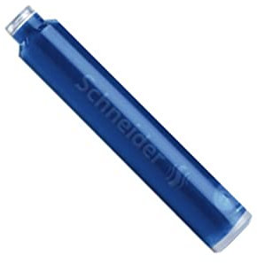 Schneider Tinten-/ Standard Patronen (für Füller, löschbar) 6 Stück königsblau