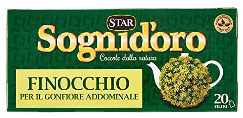 Sogni d'oro Tisana Finocchio, 20 Filtri, solo ingredienti naturali, miscela esclusiva di gusto e benessere. Ottima in qualsiasi momento della giornata.