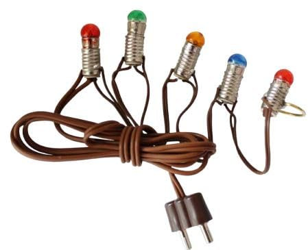 Kahlert Licht Catena luminosa 5 lampadine 3,5 V, E5,5