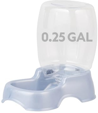 Petmate Pet Cafe Water Dispenser, XS, 0.25 GAL, Pearl Ash Blue, 7.3in