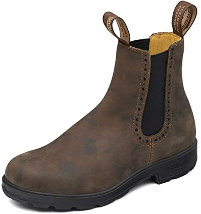 Blundstone 1351 Women's Slip On Chelsea Ankle Boots, Rustic Brown, 8.5