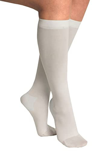 ITA-MED Anti-Embolism Knee High Stockings for Men & Women, Light Compression Socks (18 mmHg), Medical Orthopedic Support Stockings for Varicose Veins, Edema, Swelling, Soreness, Pain, & Aches, Large