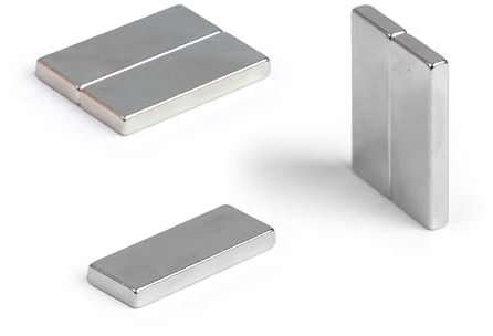 Samarium - Kobalt Hochtemperaturmagnet Für Motoren, Elektromotoren, Turbomaschinen und Sensoren - 25mm x 10mm x 3mm Dicke - 3,3kg Zug - Pack von 2