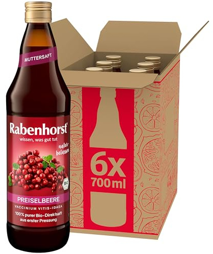 Rabenhorst Jumbo de arándanos orgánicos, 6 unidades (0,7 l)
