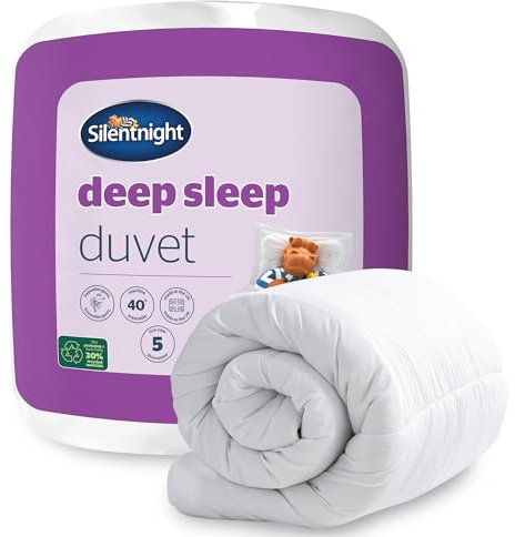 Silentnight Deep Sleep Double Duvet 13.5 Tog – Winter Warm Soft and Comfortable Quilt Duvet Ideal for Cold Nights – Hypoallergenic and Machine Washable – Double – 200x200cm, White