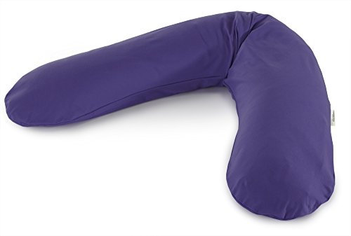 Theraline Ersatzbezug für Das Original Schwangerschaftskissen & Stillkissen, Stillkissen Bezug 190 cm, Jersey aus 100% Baumwolle, Farbe: Orientblau
