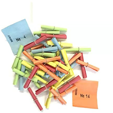 PARTY DISCOUNT Röllchenlose Nieten, bunt, 100 Stück