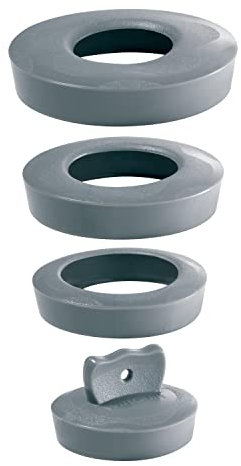 Wirquin 39224001 Kit bouchon universel pour vidage Ø 36 à Ø 58, gris