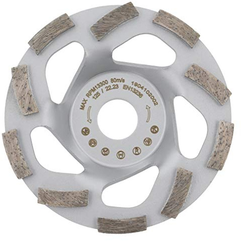 PRODIAMANT Premium diamantslipningskopp hjul betong turbo 125 mm 5 tum x 22,2 mm diamantsliphuvud PDX82.909 125 mm matchande vinkelslip