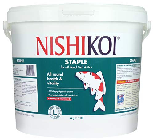 Nishikoi Staple Complete Food for Koi and Pond Fish - Large Pellets - 5kg