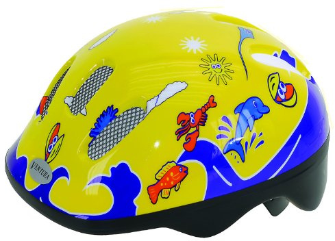 Ventura M-Wave Kids Sea World Helmet - Yellow, 50-56 cm