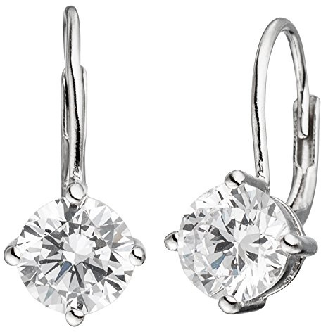 Jobo Damen-Ohrhänger aus 925 Sterling Silber mit Zirkonia