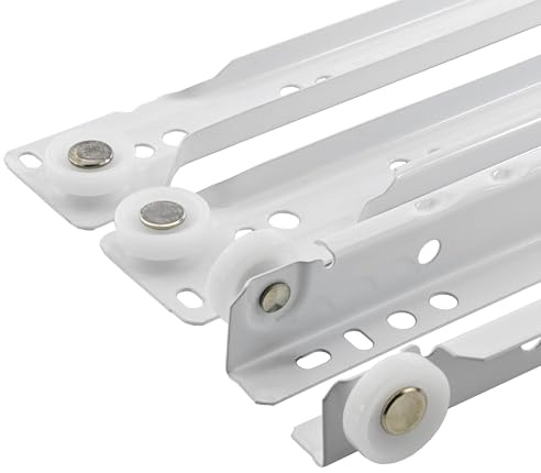 Mprofi MT® 20 Piezas, 10 Pares | Guías para Cajones | L:250mm | Correderas de Cajón | Extracción de Cajones | Rieles para Cajones | Guía de Bolas | Extracción Parcial
