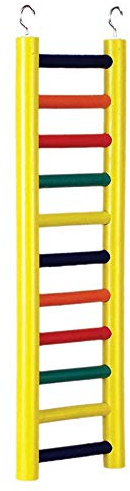 Prevue Pet Products BPV01138 Carpenter Creations Hardwood Bird Ladder with 11 Rungs, 18-Inch, Colors Vary