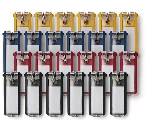 Durable Office Products 194900 Schlüsselanhänger, farblich sortiert, 24 Stück