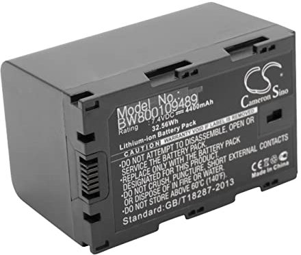 vhbw Batería Recargable Compatible con JVC GY-HM600E, GY-HM600EC, GY-HM600U, GY-HM620E cámara de vídeo (4400 mAh, 7,4 V, Li-Ion) con Chip