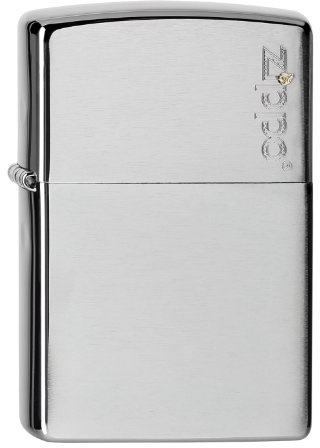 Zippo - Briquet tempête, Motif Logo Bulus, Chrome brossé, Gravure Automatique Bicolore Two-Tone, modèle de Base, Rechargeable, réutilisable, Design Coupe-Vent, boîte Cadeau, fabriqué aux États-Unis