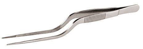 Paderno World Cuisine Pinzette da Cucina Offset in Acciaio Inox, Grigio
