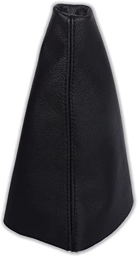 The Tuning-Shop Compatible with Gear Gaiter for Land Rover Freelander MK1 FL 2003-2006 Genuine Italian Leather, Black Stitch, Gear Shift Boot