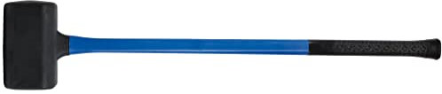 SW-Stahl 51115L Schonhammer Rückschlagfrei 5250g I Gummihammer groß mit Fiberglas-Stiel I Schonhammer 105mm Durchmesser I Glaserhammer zum Lösen von Felgen