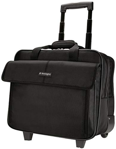 Kensington Laptoptrolley, klassische Trolley für 15,6 Zoll Laptops, Mit Tragegriff und Zubehörfächern, Für Männer & Frauen, Ideales Reisegepäck, schwarz, K62565EU