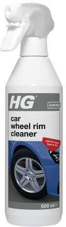 HG Car Wheel Rim Cleaner, Polish & Degreaser for All Vehicle Wheels, Wash Removes Dirt & Leaves Rims Shiny, Biodegradable Formula, Safe for Every Type of Rim – 500ml Spray (154050106)
