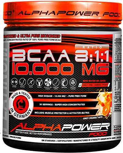 BCAA Pulver Hochdosiert 500g I Stärker als 2.1.1, Komplex 8.1.1 mit extra Leucin, Valin, Isoleuchin I Vegan Instant Aminosäuren Drink, SUPER Löslich & Top Geschmack