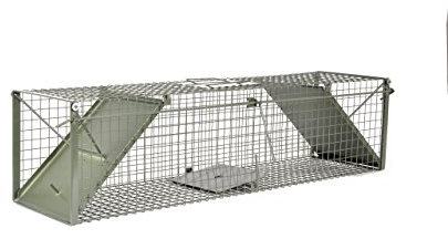 Kraptrap® Waschbärfalle Nutriafalle Katzenfalle Lebendfalle Marderfalle extra groß 116 x 29 x 29 cm