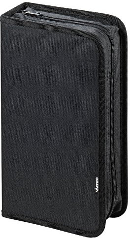 Vivanco CD/DVD-Tasche Oxfort Nylon, Blue-ray Case, Wallet, Ordner für 96 CDs schwarz