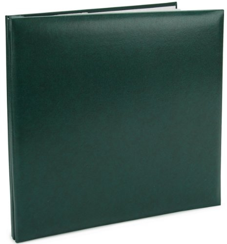 Pioneer Photo Albums Pioneer Leatherette Postbound Album 12-Inch by 12-Inch, Green