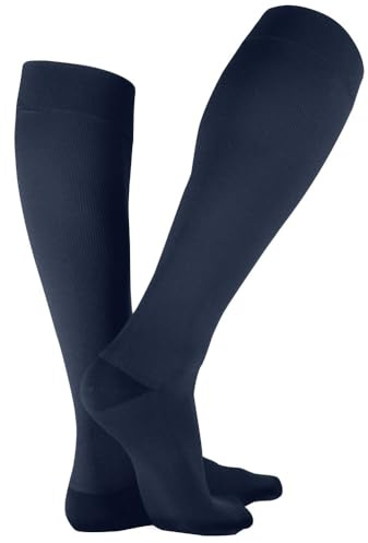 Bauerfeind VenoTrain Business AD CCL2 foot long Kompressionsstrümpfe L plus marine long