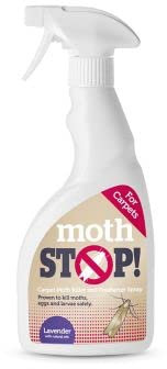 Lakeland Moth Stop Carpet Moth Killer & Freshener Spray 500ml – Effective For 3 Months Covers 25m²