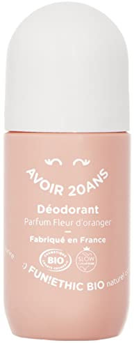 FUN!ETHIC DEODORANT NATUREL ET BIO PARFUM FLEUR D'ORANGER SANS SELS D'ALUMINIUM, SANS ALCOOL, SANS PARABENES