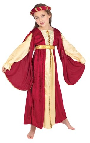 Bristol Novelty Kunglig prinsessdräkt (XL) barn ålder 9-11 år
