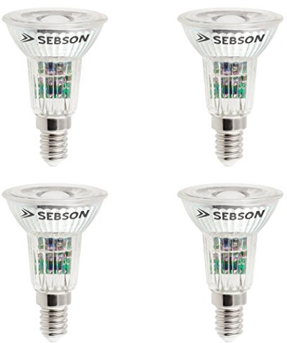 SEBSON® 4er Pack E14 LED 5W COB Lampe - vgl. 50W Halogen - 420 Lumen - warmweiß - LED Spot 46° - 230V