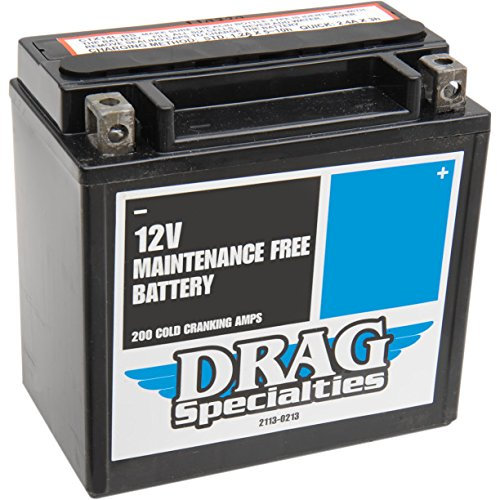Batteria AGM Maintenance-Free Drag Specialties x Compatibile Con Harley Davidson Sportster XL 1200/883, XG Street