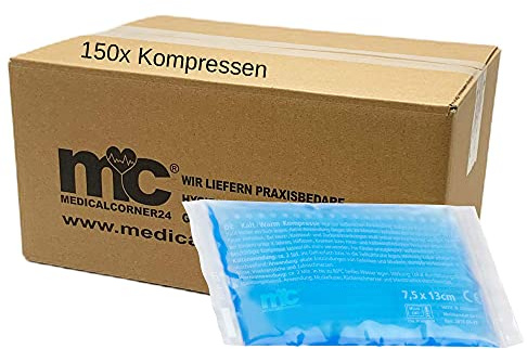 Confezione da 150 compresse a freddo 8 x 13 cm, per studenti, mattonelle refrigeranti