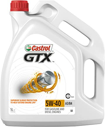 Castrol GTX 5W-40 A3/B4, 5 Liter