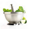 MASTRAD – Mortier Et Pilon De Cuisine– Inox Incassable – Non-Poreux – Base Stable – Design - Acier Inoxydable, 135x135x80