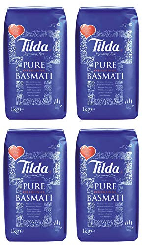 Tilda Riz Pure Basmati 1000 g - Lot de 4