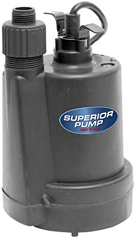 Superior Pump 1/4 HP Thermoplastic Submersible Utility Pump, 91250