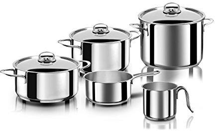 Aeternum Divina Batterie 8 Stück, Edelstahl, induktionsgeeignet