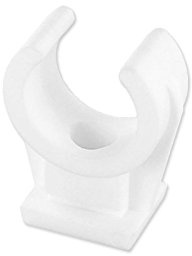 25 Stück Rohrclip einfach aus Kunststoff - 8 mm