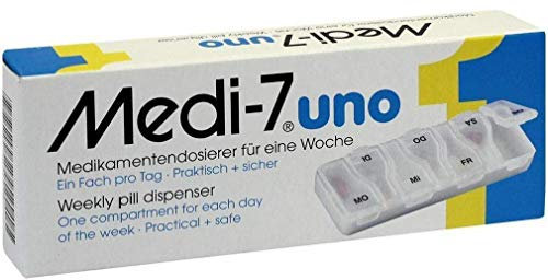 MEDI 7 uno Medikamentendosierer für 7 Tage weiß 1 St