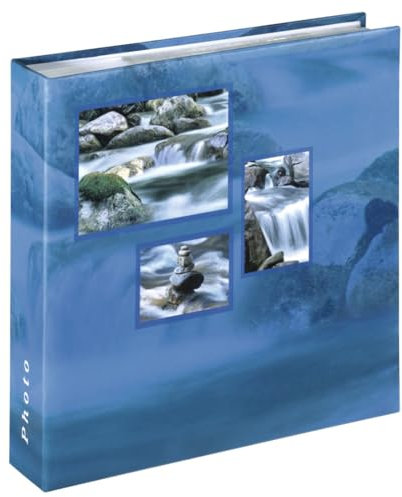 Hama Photo Album, Textured Paper, Memo Aqua, 10 x 15/200, 23 cm x 22 cm